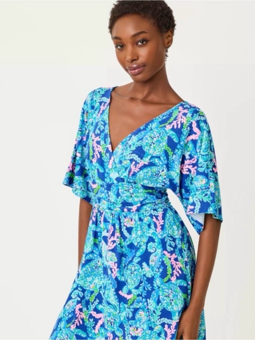 NWT Lilly Pulitzer Parigi Skort Romper “Corsica Blue Turtle Villa” Size XS